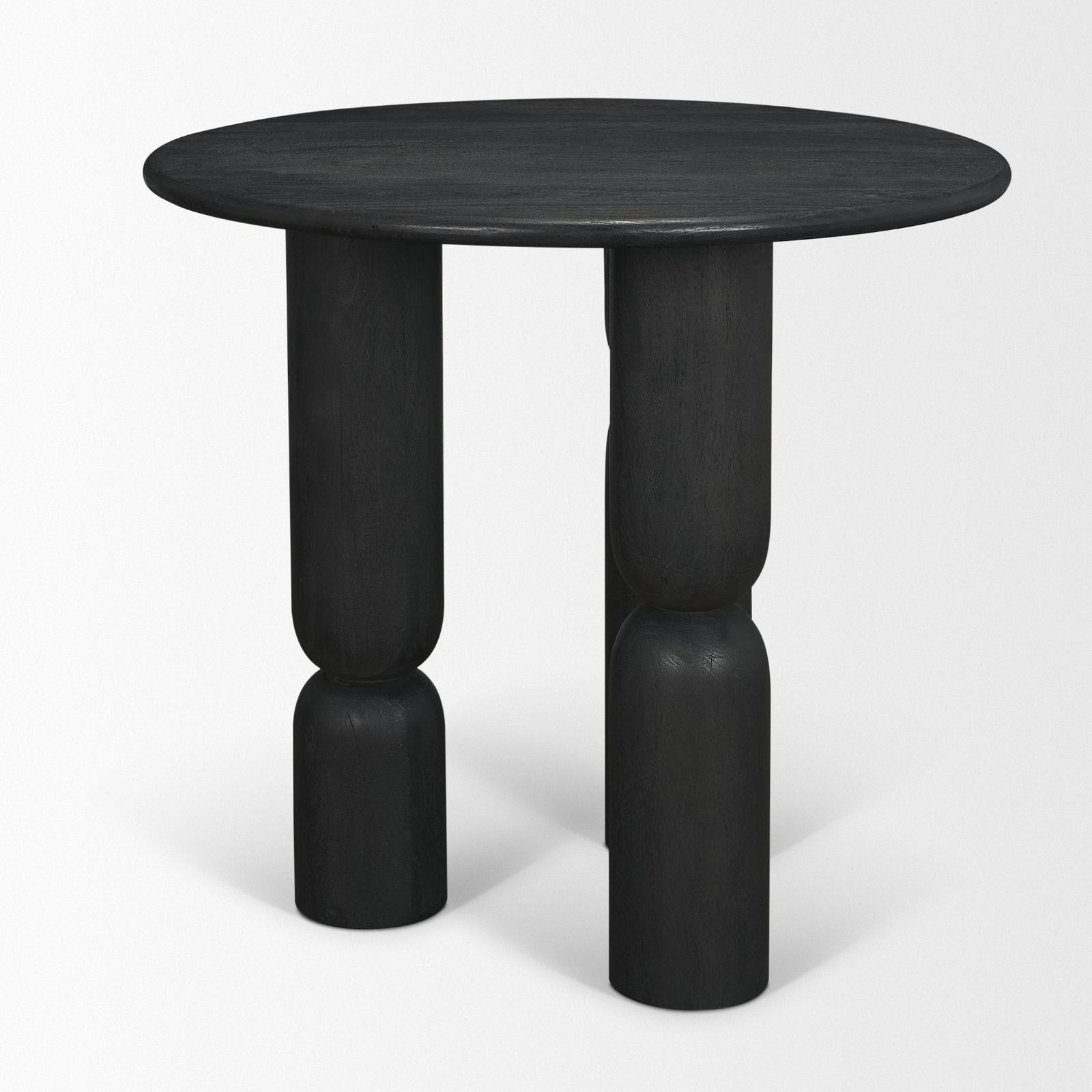 Mercana Sonel Wood Pedestal Foyer Table