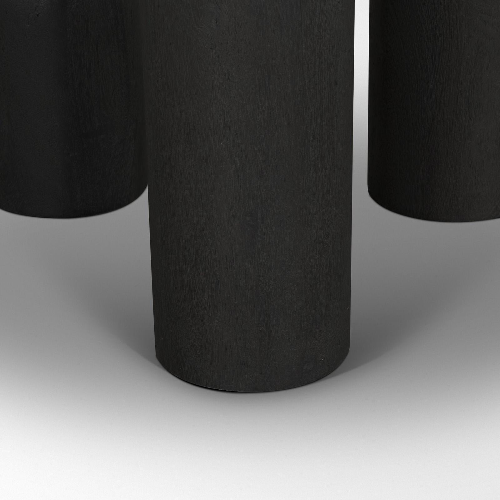 Mercana Sonel Wood Pedestal Foyer Table