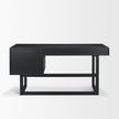 Mercana Grier Solid Wood W/ Black Cane Office Desk