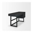 Mercana Grier Solid Wood W/ Black Cane Office Desk