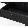 Mercana Grier Solid Wood W/ Black Cane Office Desk
