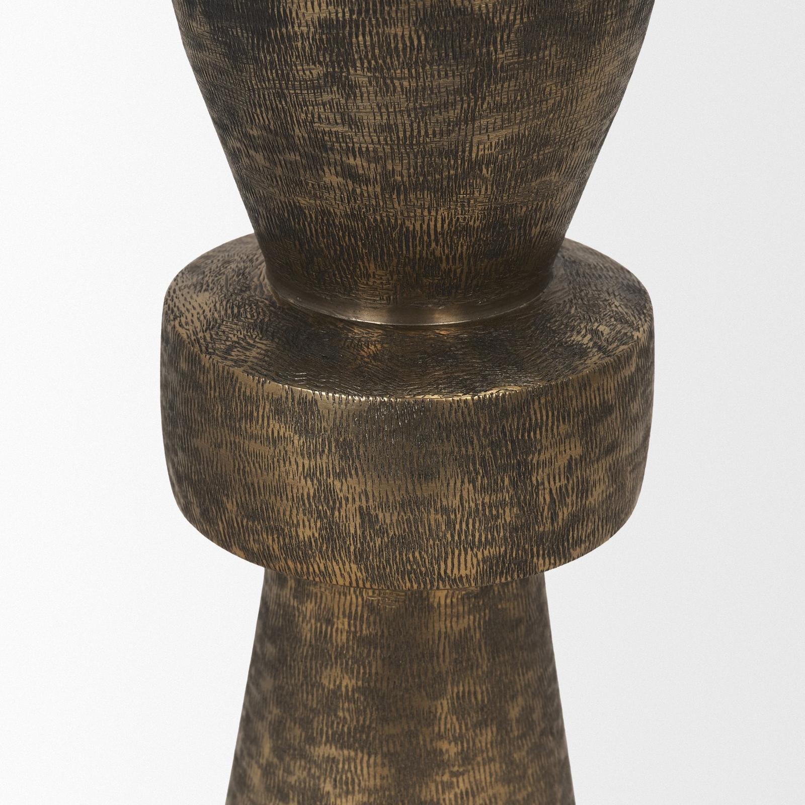 Mercana Odilia Metal Geometric Pillar Candle Holder