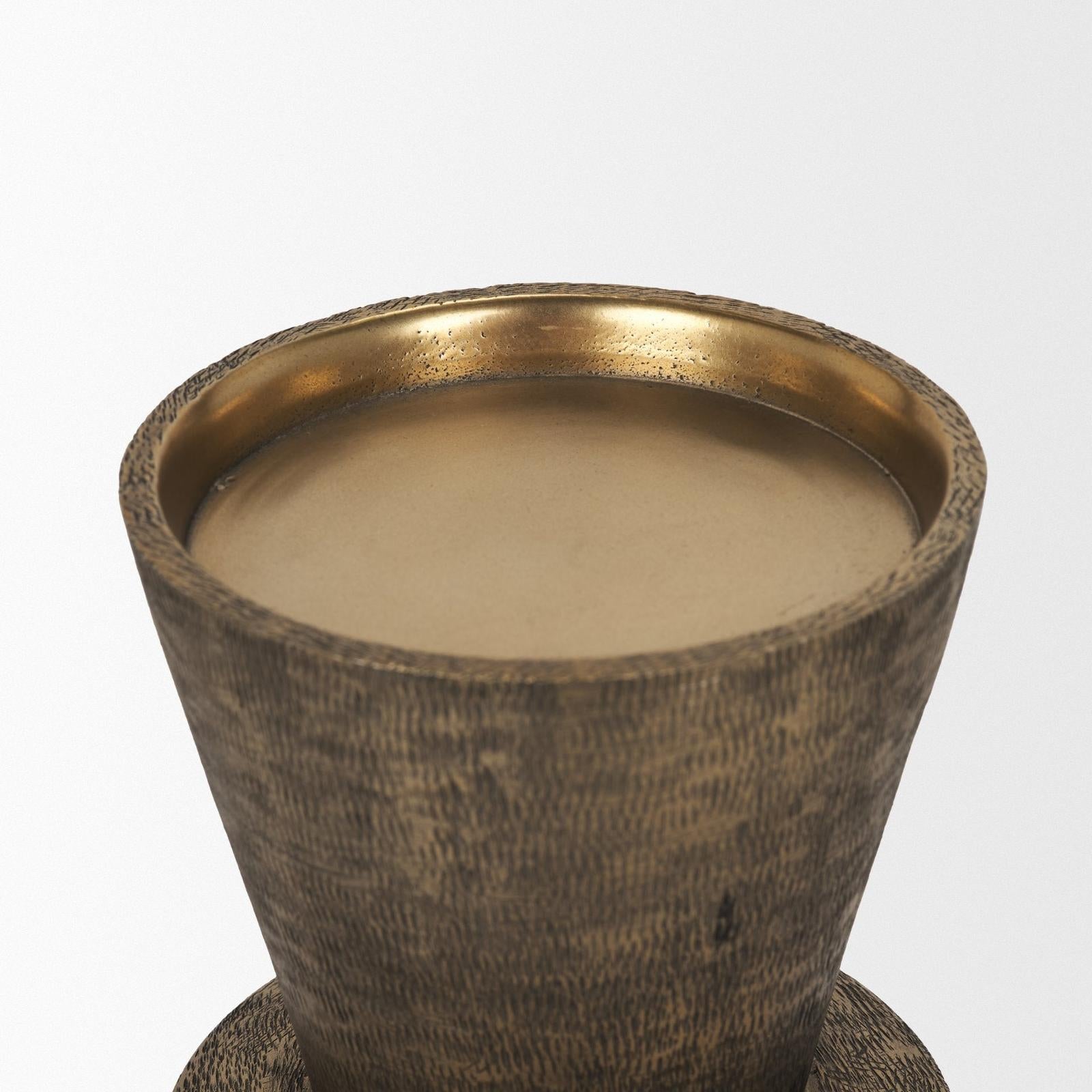 Mercana Odilia Metal Geometric Pillar Candle Holder