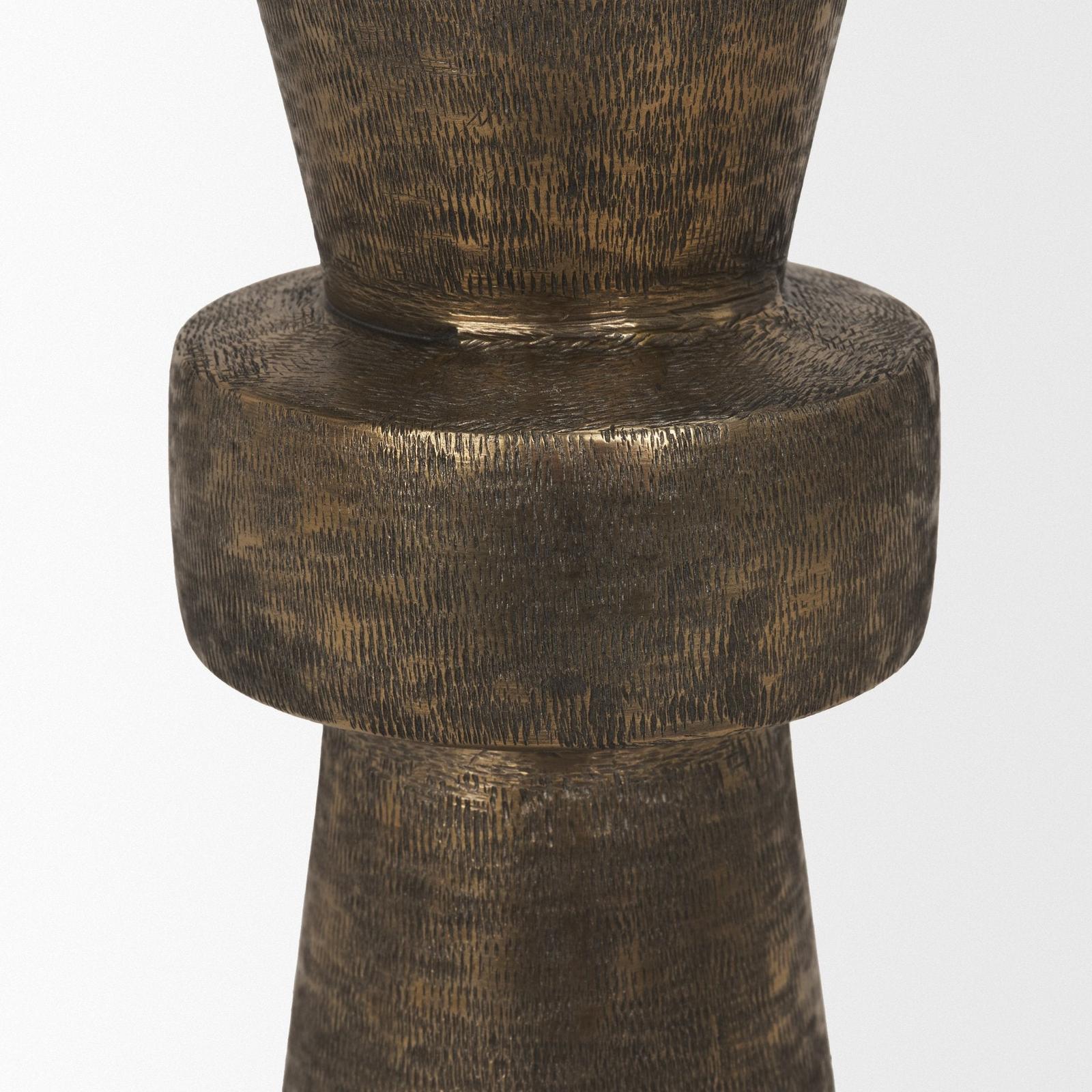 Mercana Odilia Metal Geometric Pillar Candle Holder