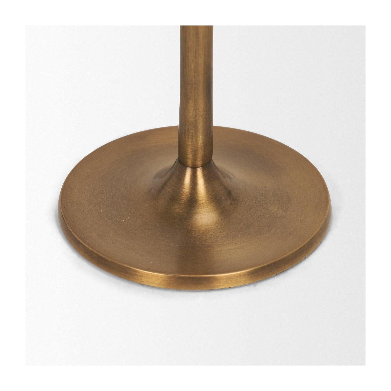 Mercana Chantria Solid Natural Brass Adjustable Taper Candle Holder