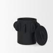 Mercana Deacon Metal Canister with Sculptural Handles