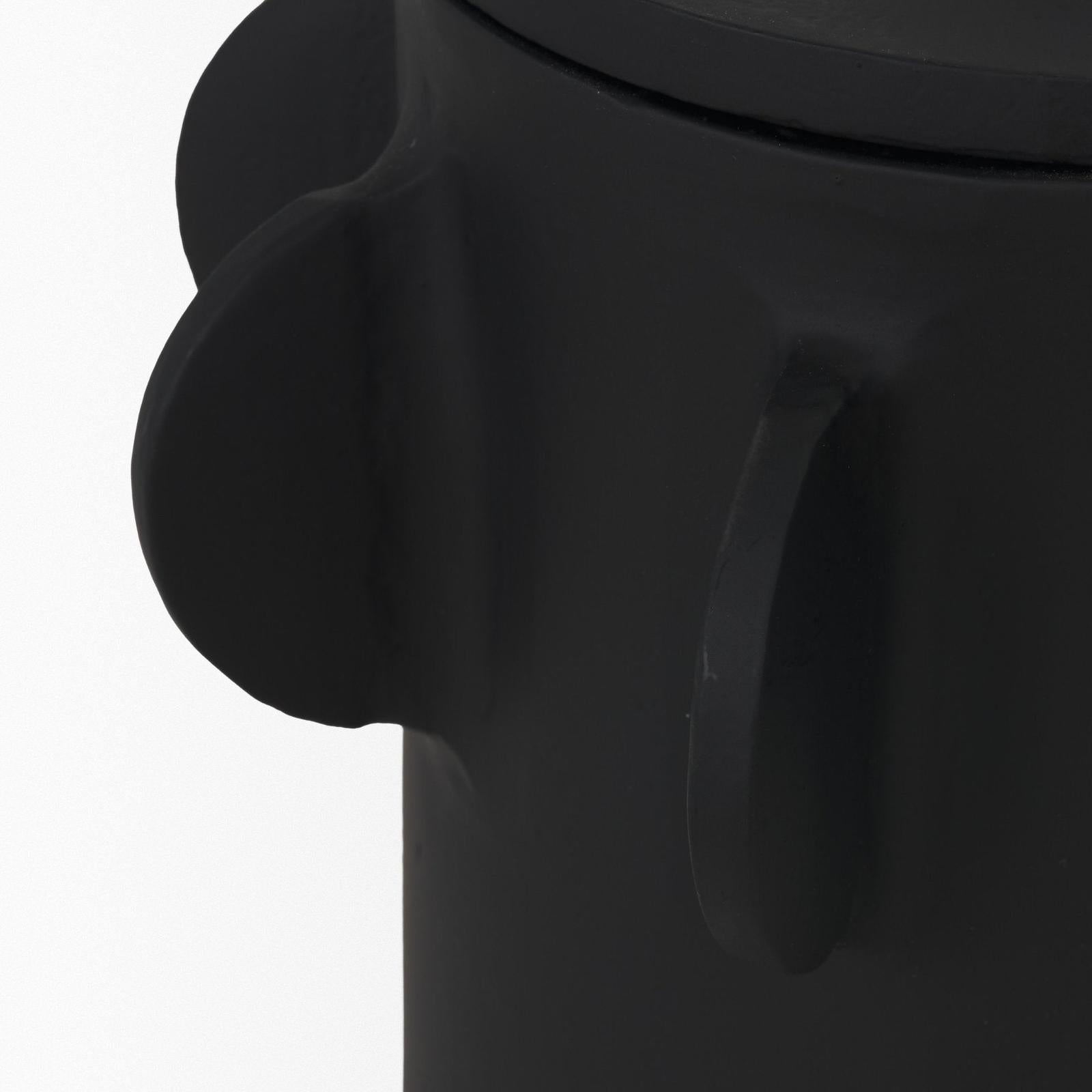 Mercana Deacon Metal Canister with Sculptural Handles