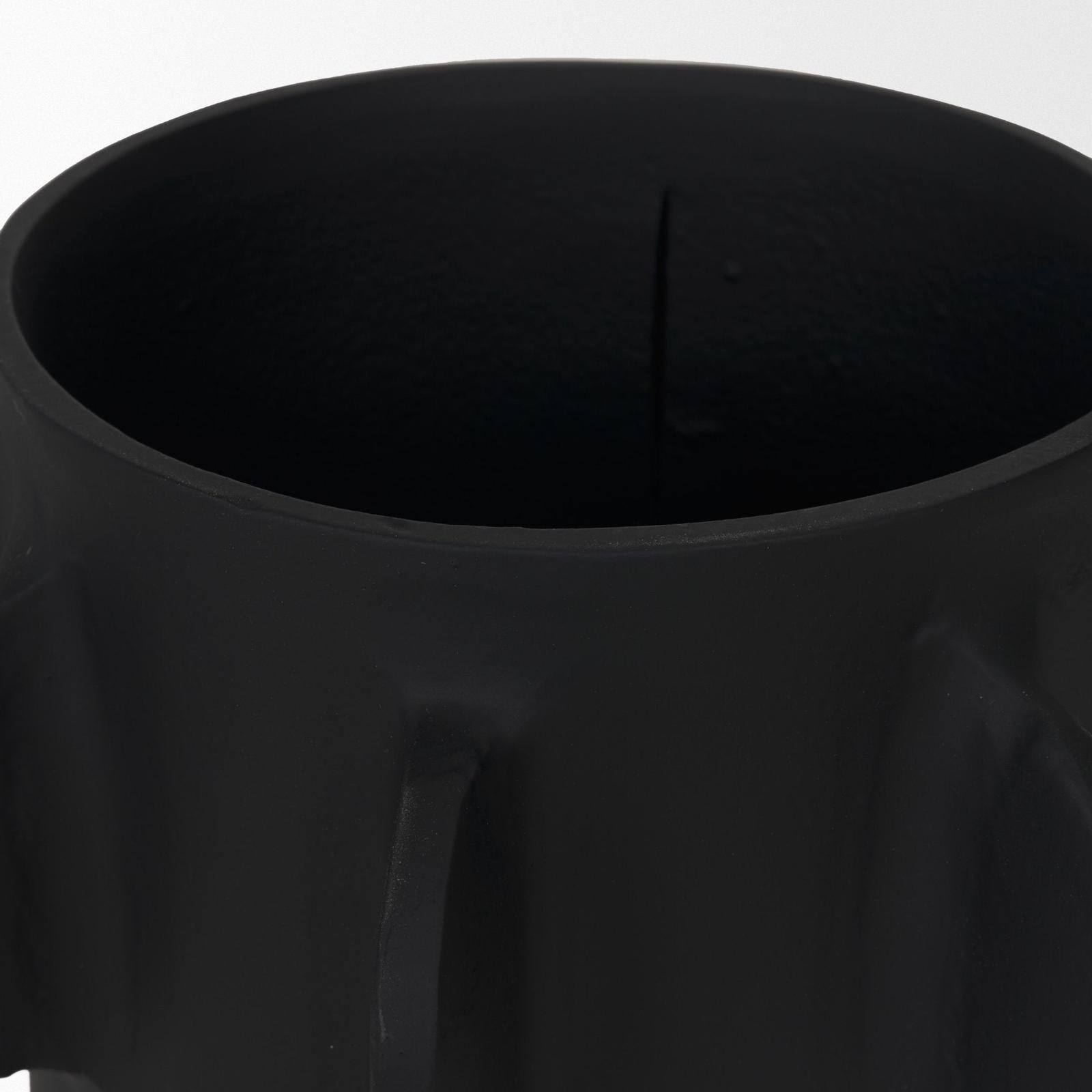 Mercana Deacon Metal Canister with Sculptural Handles