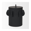 Mercana Deacon Metal Canister with Sculptural Handles