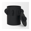 Mercana Deacon Metal Canister with Sculptural Handles