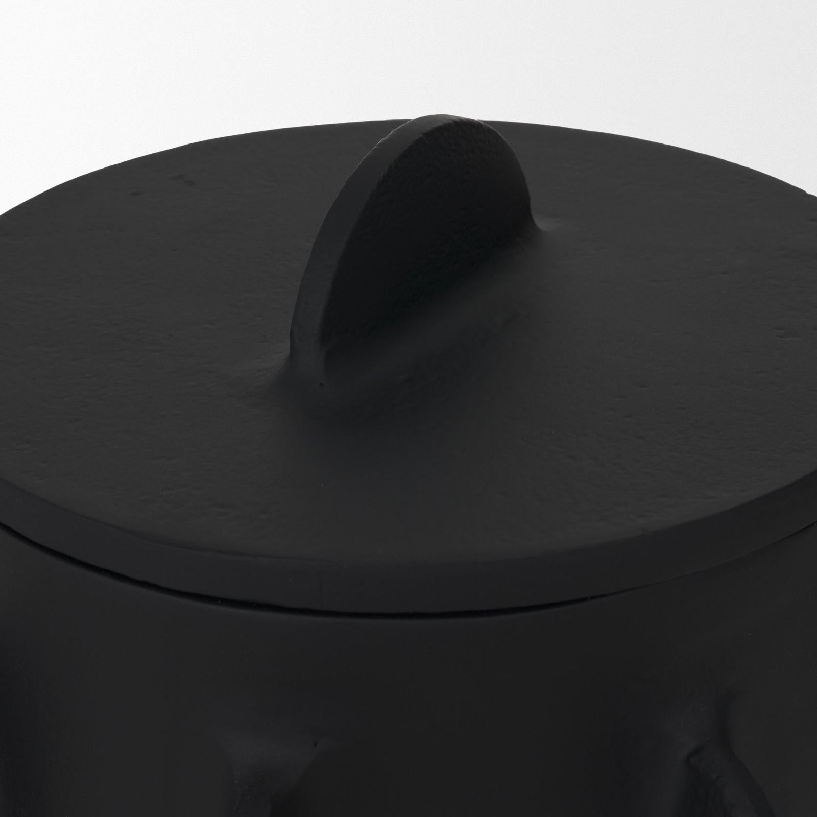 Mercana Deacon Metal Canister with Sculptural Handles