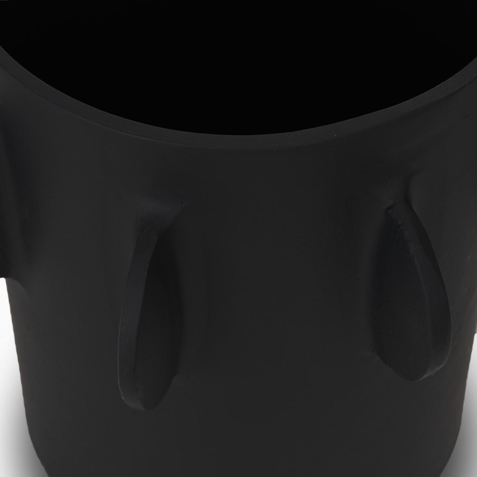 Mercana Deacon Metal Canister with Sculptural Handles