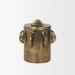 Mercana Deacon Metal Canister with Sculptural Handles