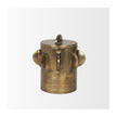 Mercana Deacon Metal Canister with Sculptural Handles