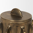 Mercana Deacon Metal Canister with Sculptural Handles