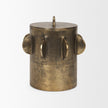 Mercana Deacon Metal Canister with Sculptural Handles