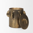 Mercana Deacon Metal Canister with Sculptural Handles