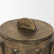Mercana Deacon Metal Canister with Sculptural Handles
