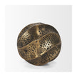 Mercana Imani Small Sculptural Textured Metal Decorative Orb Object