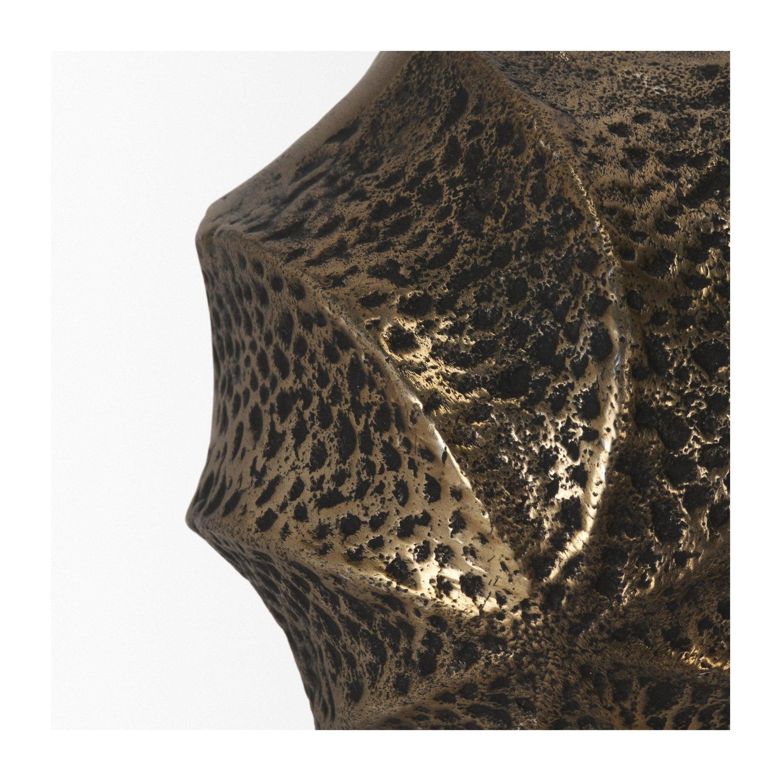Mercana Imani Small Sculptural Textured Metal Decorative Orb Object