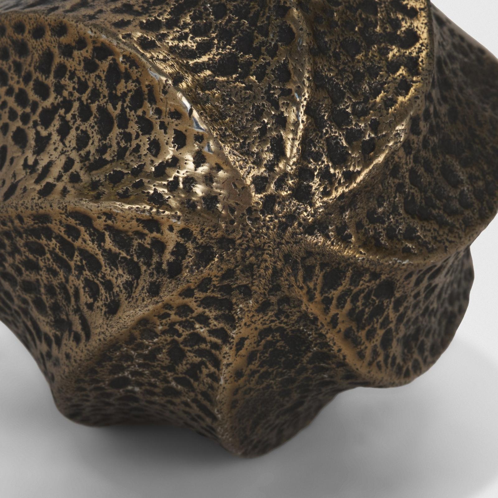 Mercana Imani Small Sculptural Textured Metal Decorative Orb Object