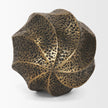 Mercana Imani Small Sculptural Textured Metal Decorative Orb Object