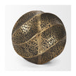 Mercana Imani Small Sculptural Textured Metal Decorative Orb Object
