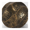 Mercana Imani Small Sculptural Textured Metal Decorative Orb Object