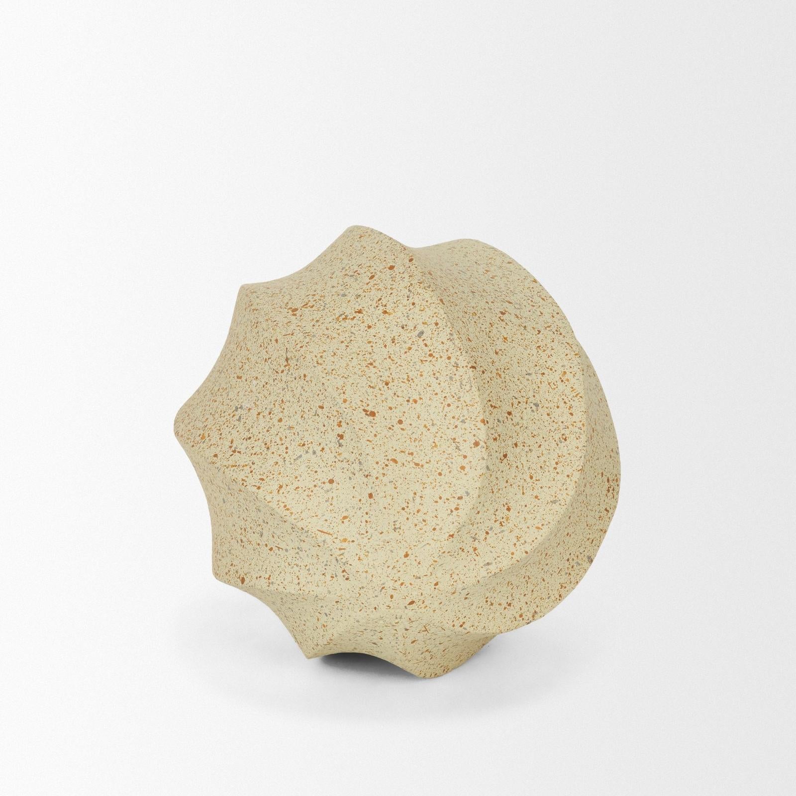 Mercana Imani Small Sculptural Textured Metal Decorative Orb Object