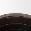 Mercana Aivana Extra Large Antiqued Gold Metal Floor Vase