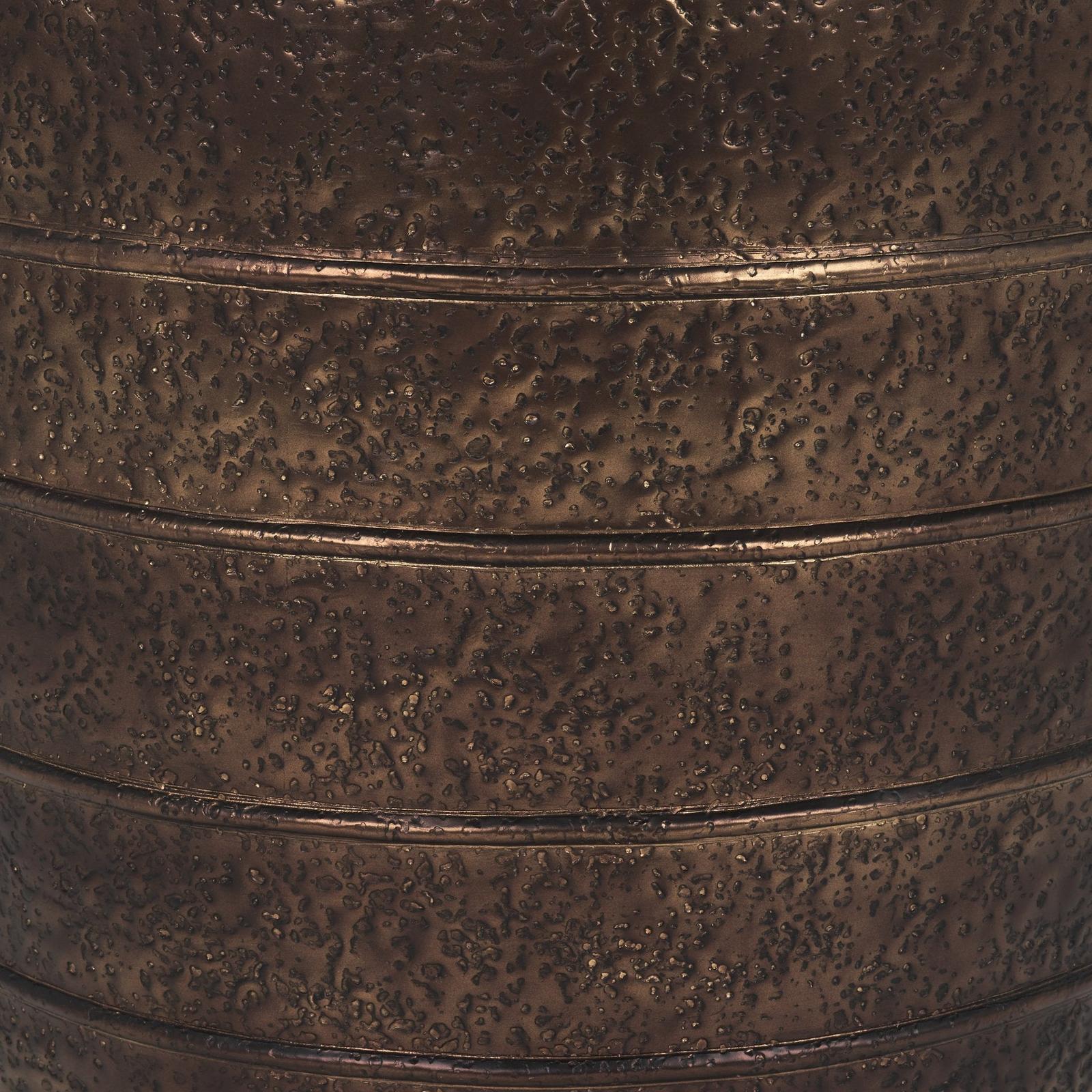 Mercana Aivana Extra Large Antiqued Gold Metal Floor Vase