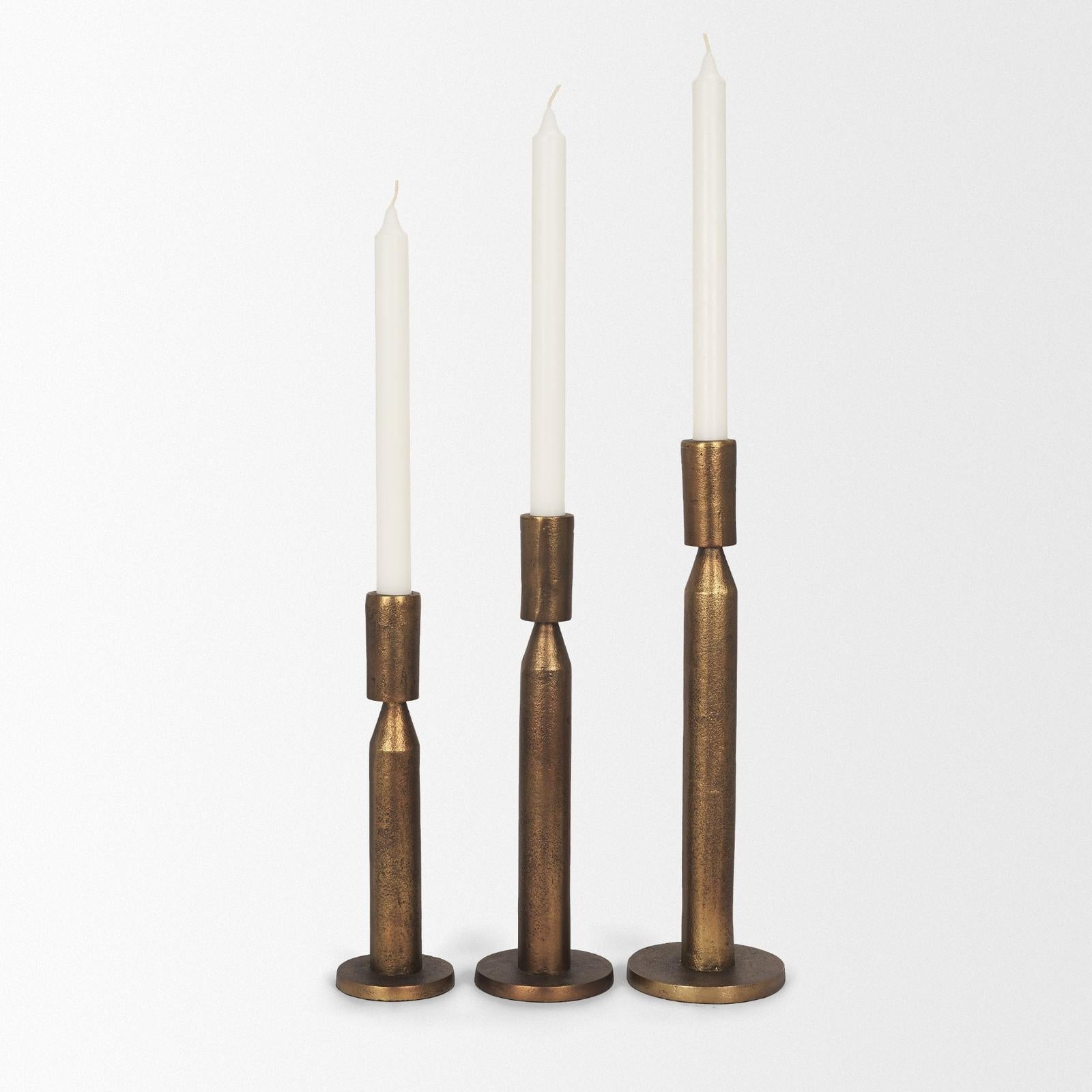 Mercana Declan Metal Taper Candle Holder