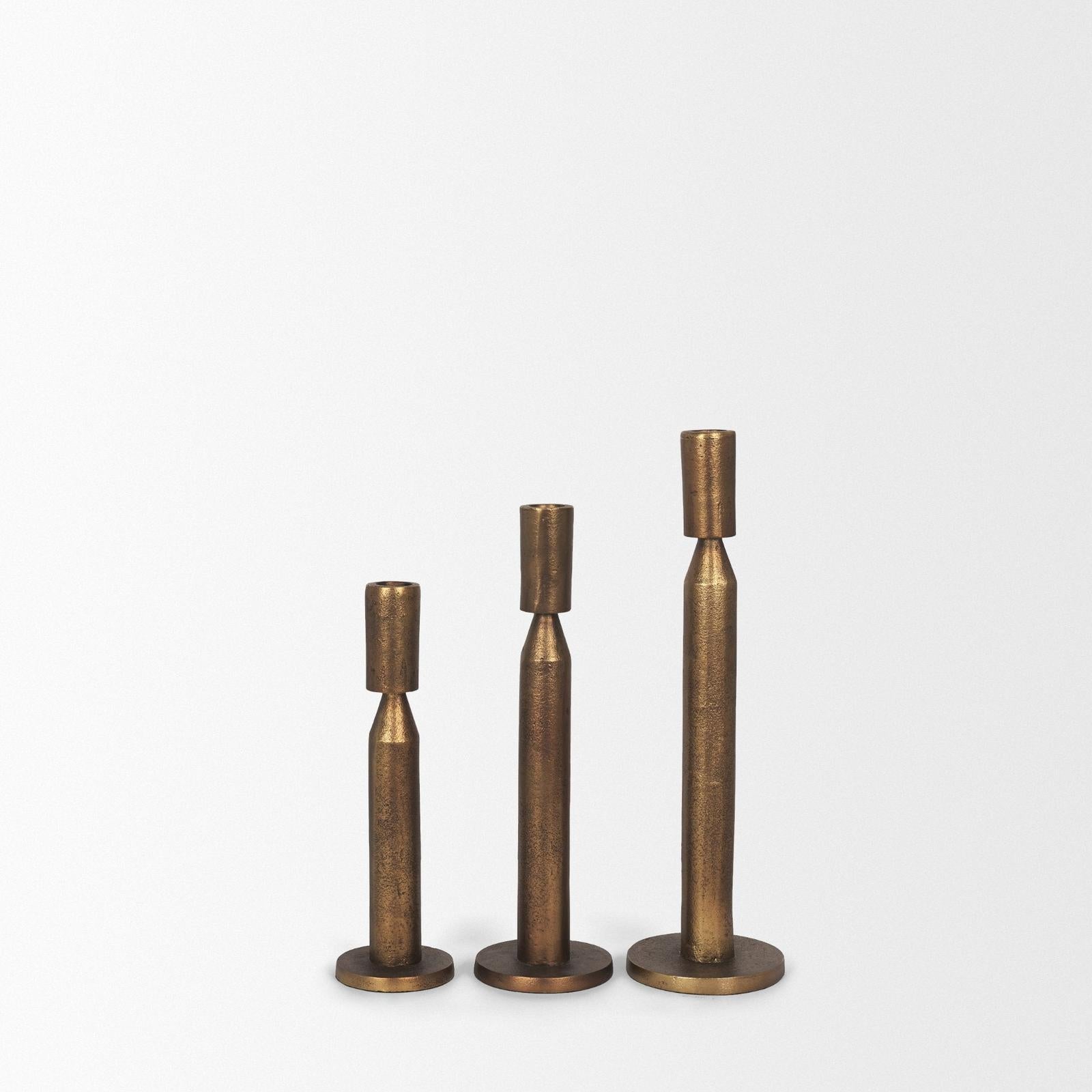Mercana Declan Metal Taper Candle Holder