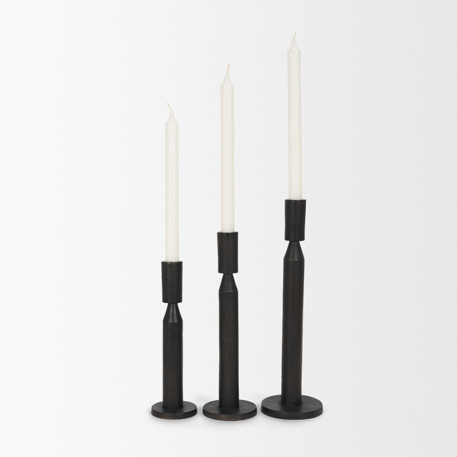 Mercana Declan Metal Taper Candle Holder
