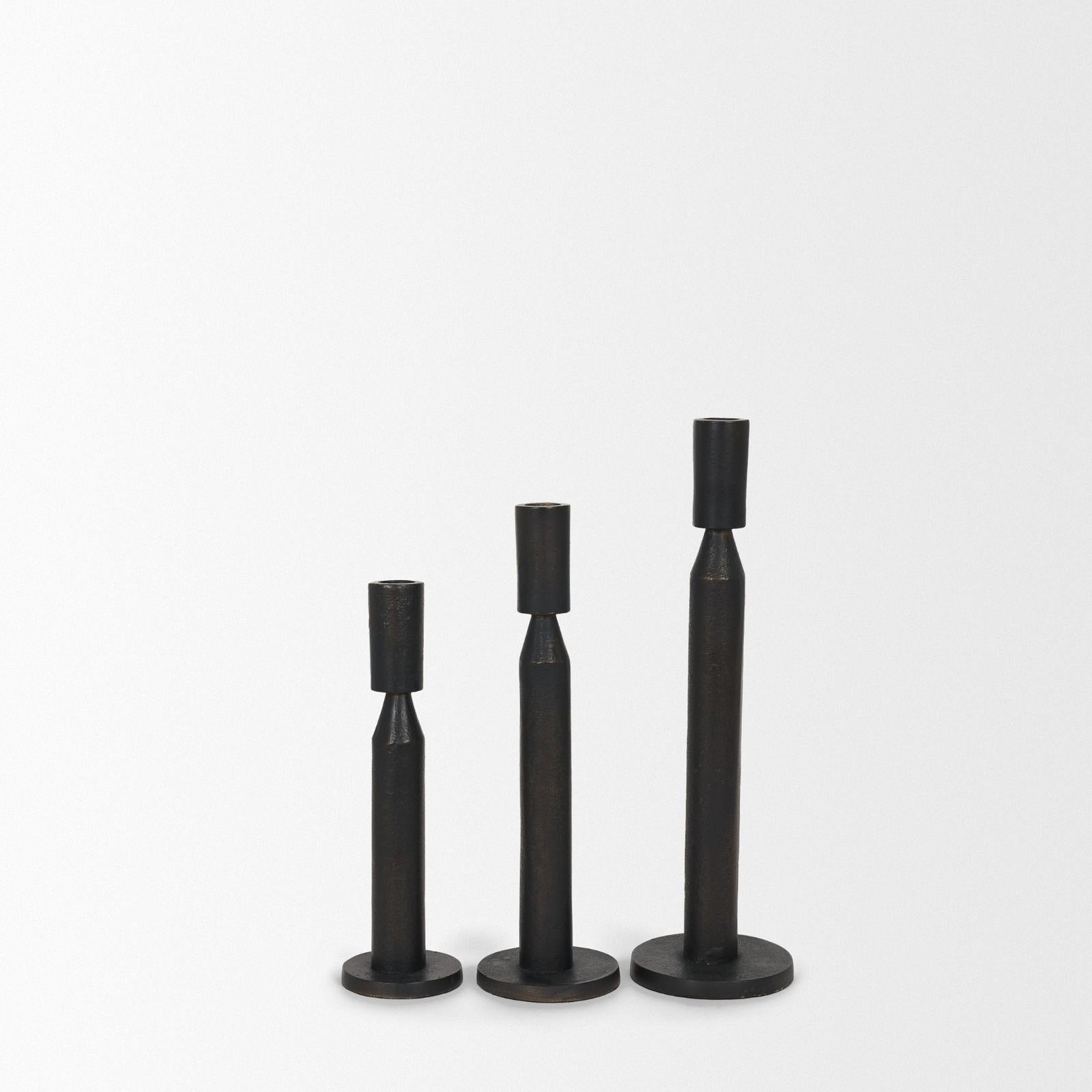 Mercana Declan Metal Taper Candle Holder