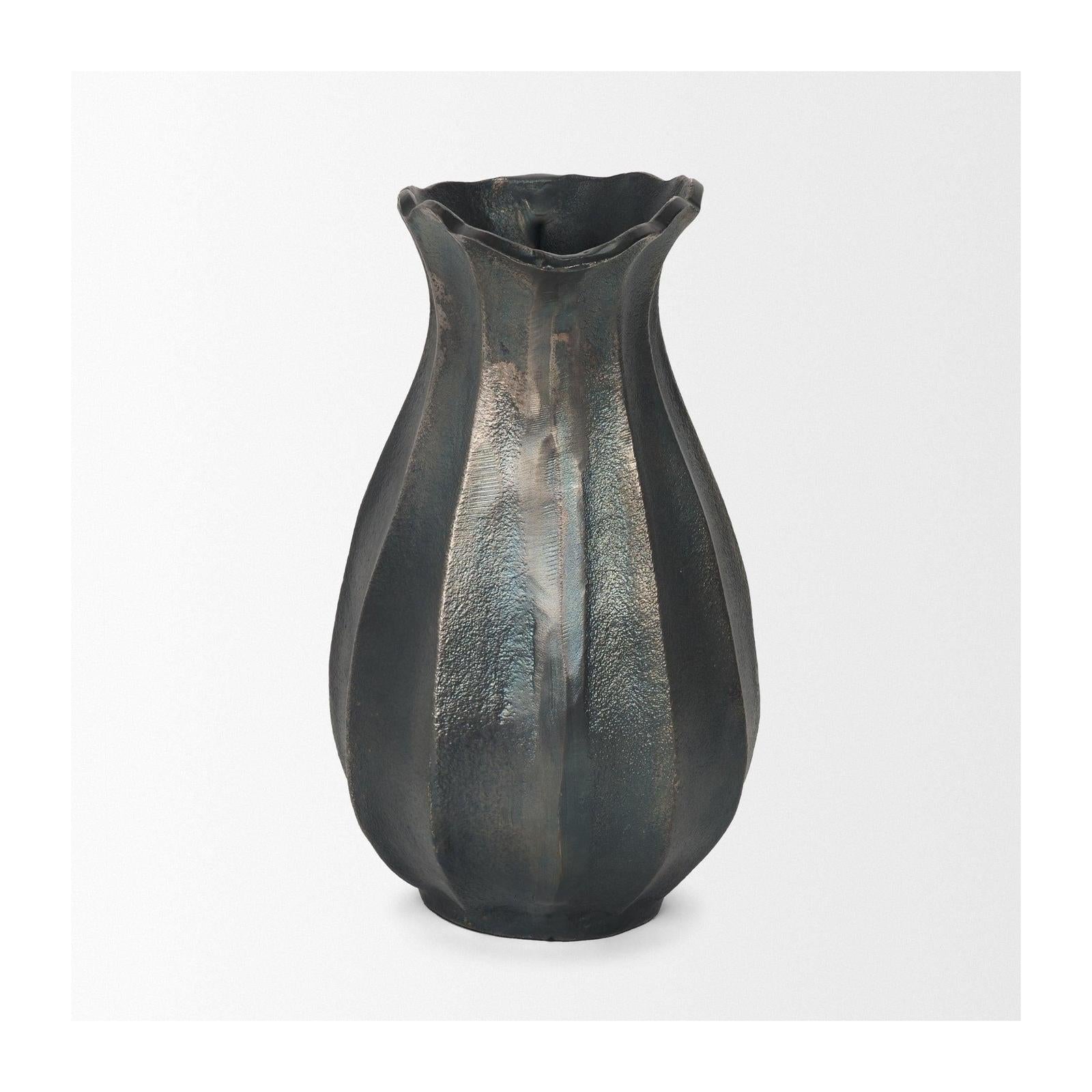Mercana Anya Scalloped Petal Cast Metal Jug