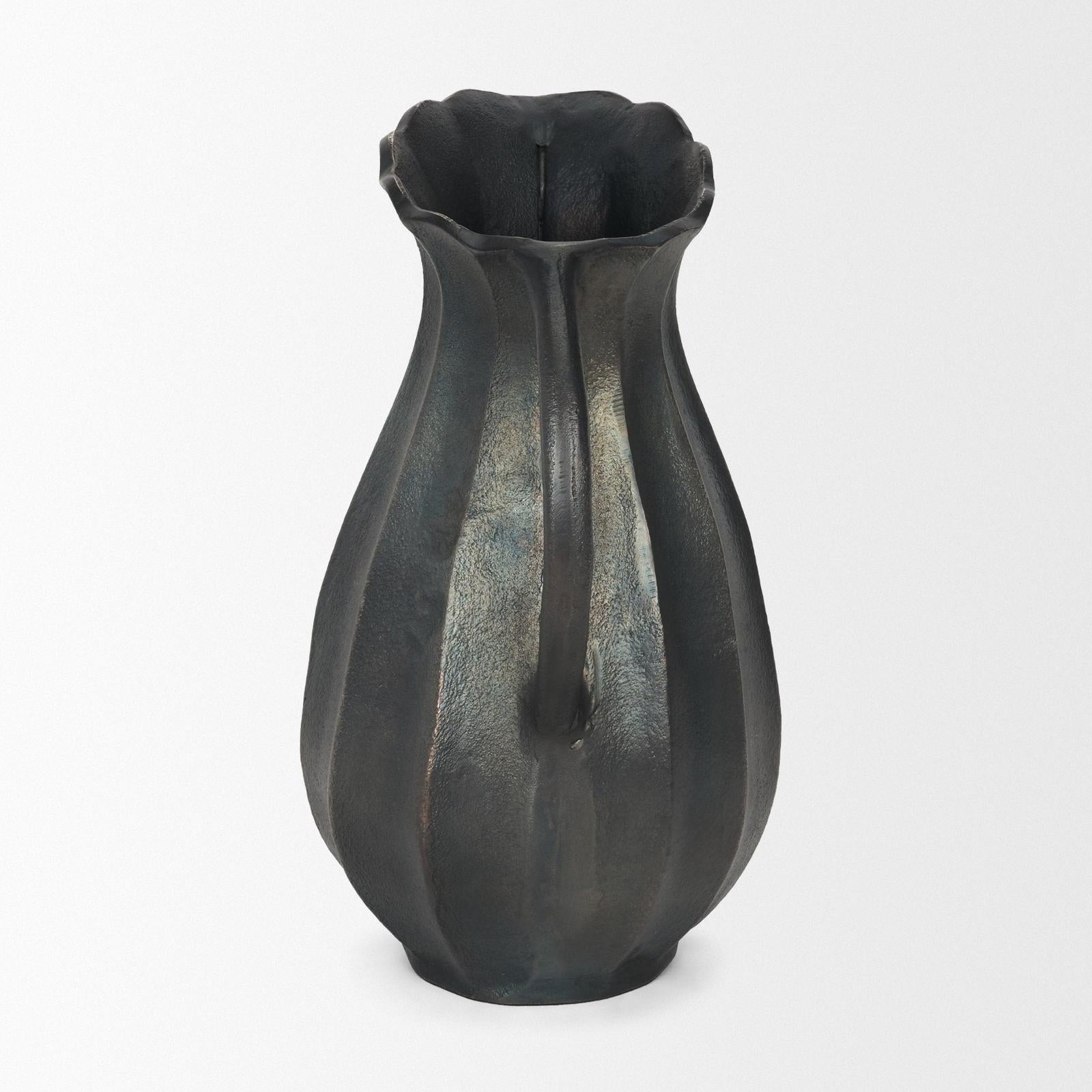 Mercana Anya Scalloped Petal Cast Metal Jug
