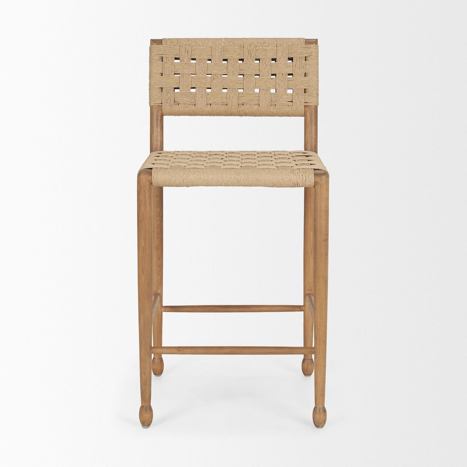 Mercana Brinley Paper Rope Counter Stool