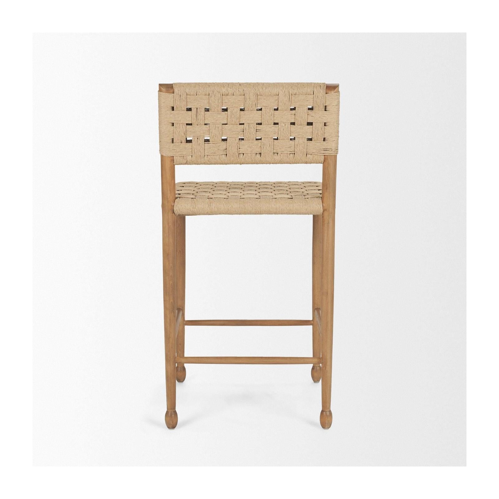 Mercana Brinley Paper Rope Counter Stool