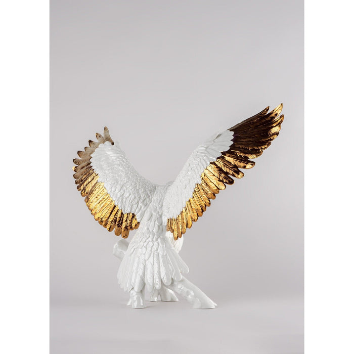 Lladro Freedom eagle white-copper