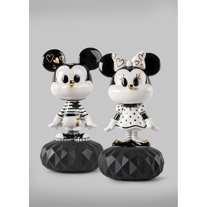Lladro Minnie in black and white