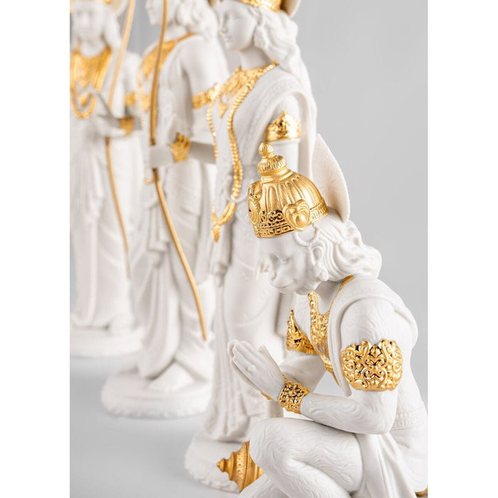 Lladro Hanuman - Gold Luster