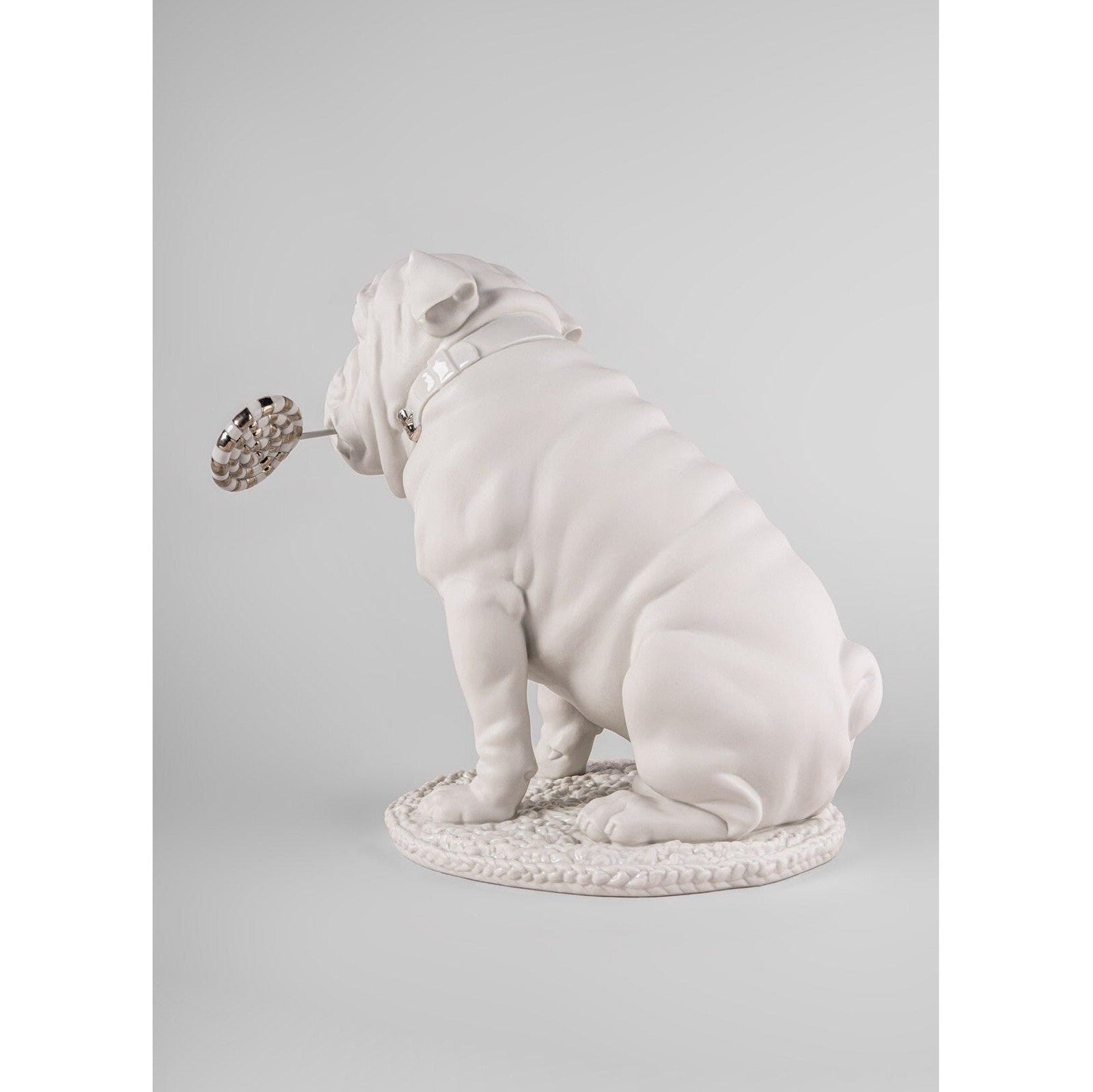 Lladro Bulldog With Lollipop Re-Deco