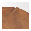 Mercana Hisako Mid Brown Open Round Accent Table