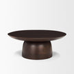 Mercana Sadira Mid-Dark Brown Solid Wood Round Riser