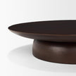 Mercana Sadira Mid-Dark Brown Solid Wood Round Riser