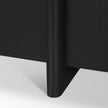 Mercana Rowan Black Oak Wood Closed 4 Door Sideboard
