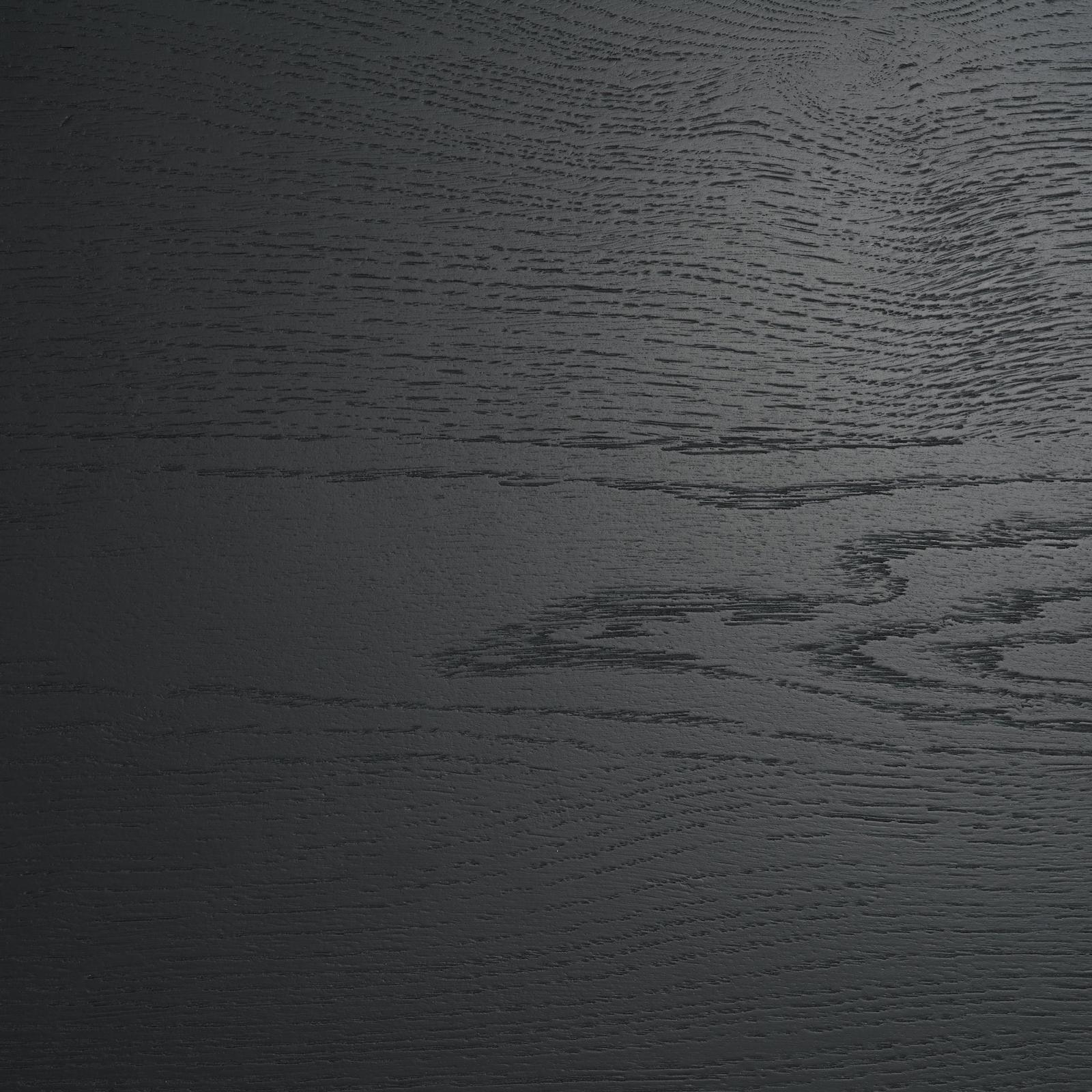 Mercana Rowan Black Oak Wood Closed 4 Door Sideboard
