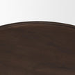 Mercana Cayson Dark Brown Sculptural Round Accent Table
