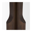 Mercana Cayson Dark Brown Sculptural Round Accent Table